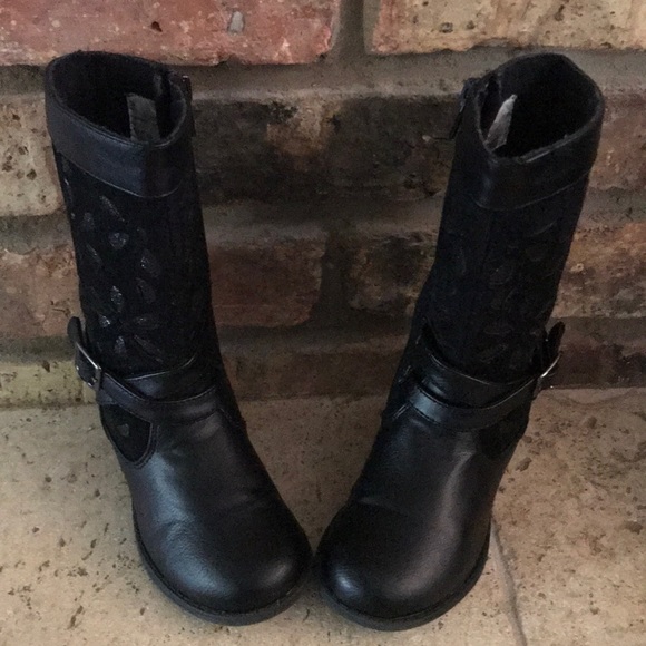 Other - Black Sparkle Calf Boots
